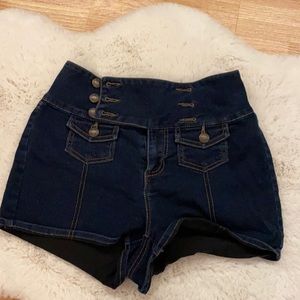 High Waisted Jean Shorts